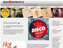 Tablet Screenshot of discopatrick.com